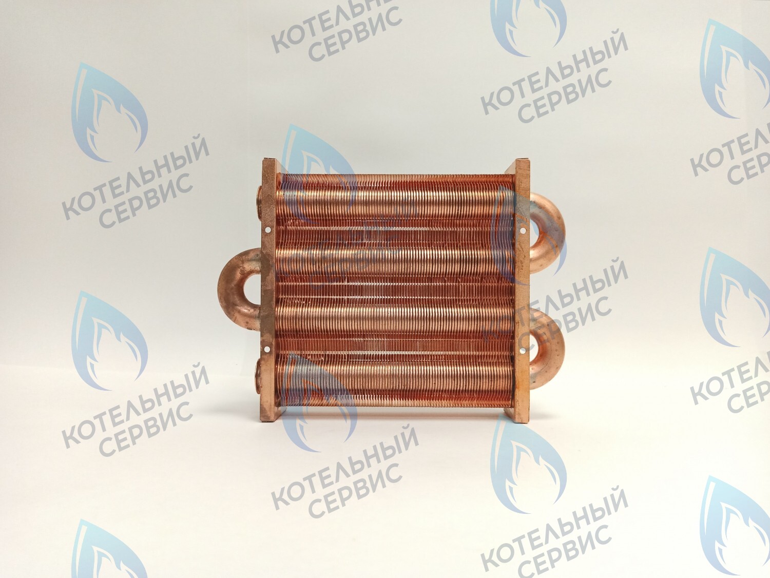 EM021-180-02 Теплообменник первичный основной (без фитингов) 180мм 85 FIN (130-200 HSG/ICH/MSC) (3318108610, 3318108640) DAEWOO в Уфе