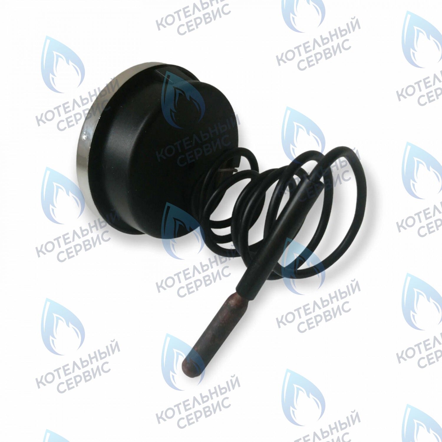 ST002 Термометр капиллярный (круглый хромированное кольцо) Ø52мм,  L=550мм, 0-120С в Уфе