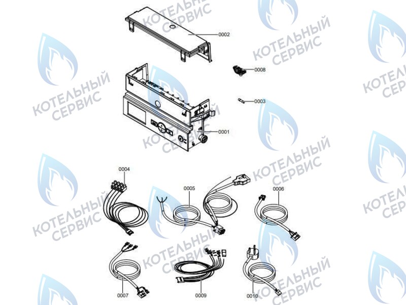 7856853 Контроллер (блок управления арт. 7859849)  VIESSMANN VITOPEND 100-W A1JB, A1HB в Уфе