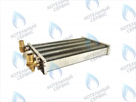 Теплообменник отопления с фитингами (280 мм) 122 FIN (250-300MSC) DAEWOO