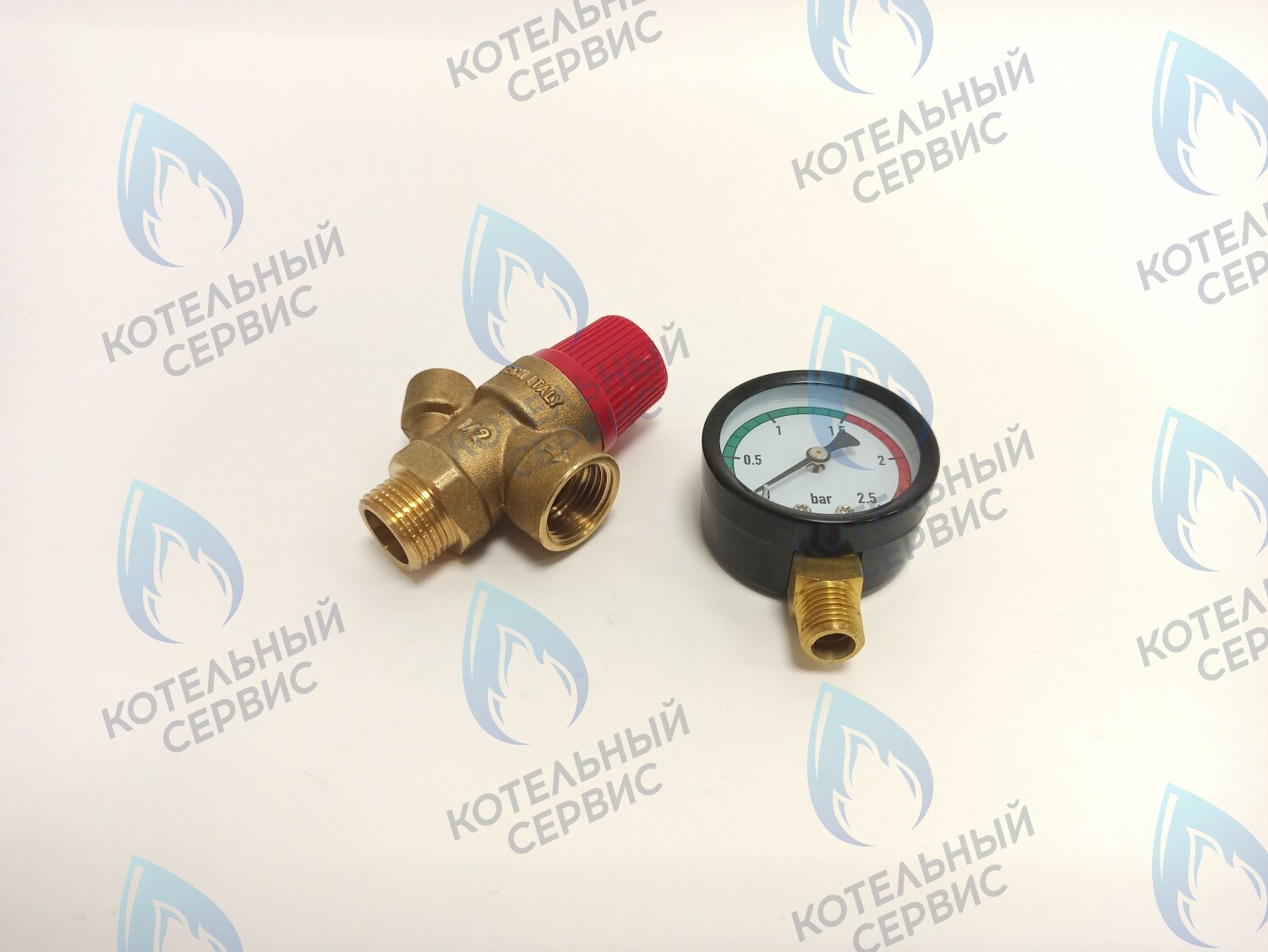 Клапан предохранительный с манометром TIM 1/2x1,5 бар (BL4802-1.5) в Уфе