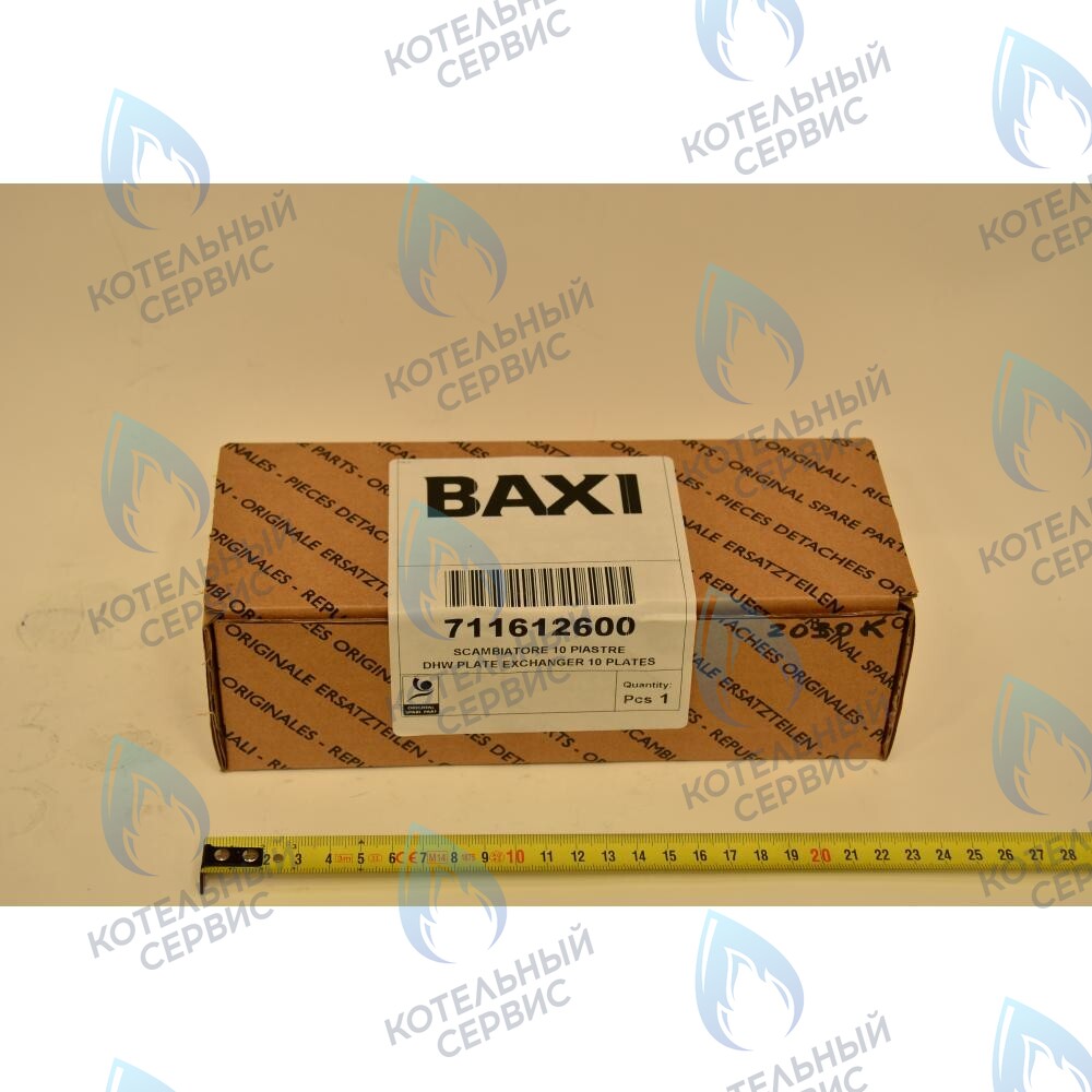 711612600 Теплообменник ГВС 10 пластин  (другой тип) BAXI ECO (3, FOUR) в Уфе