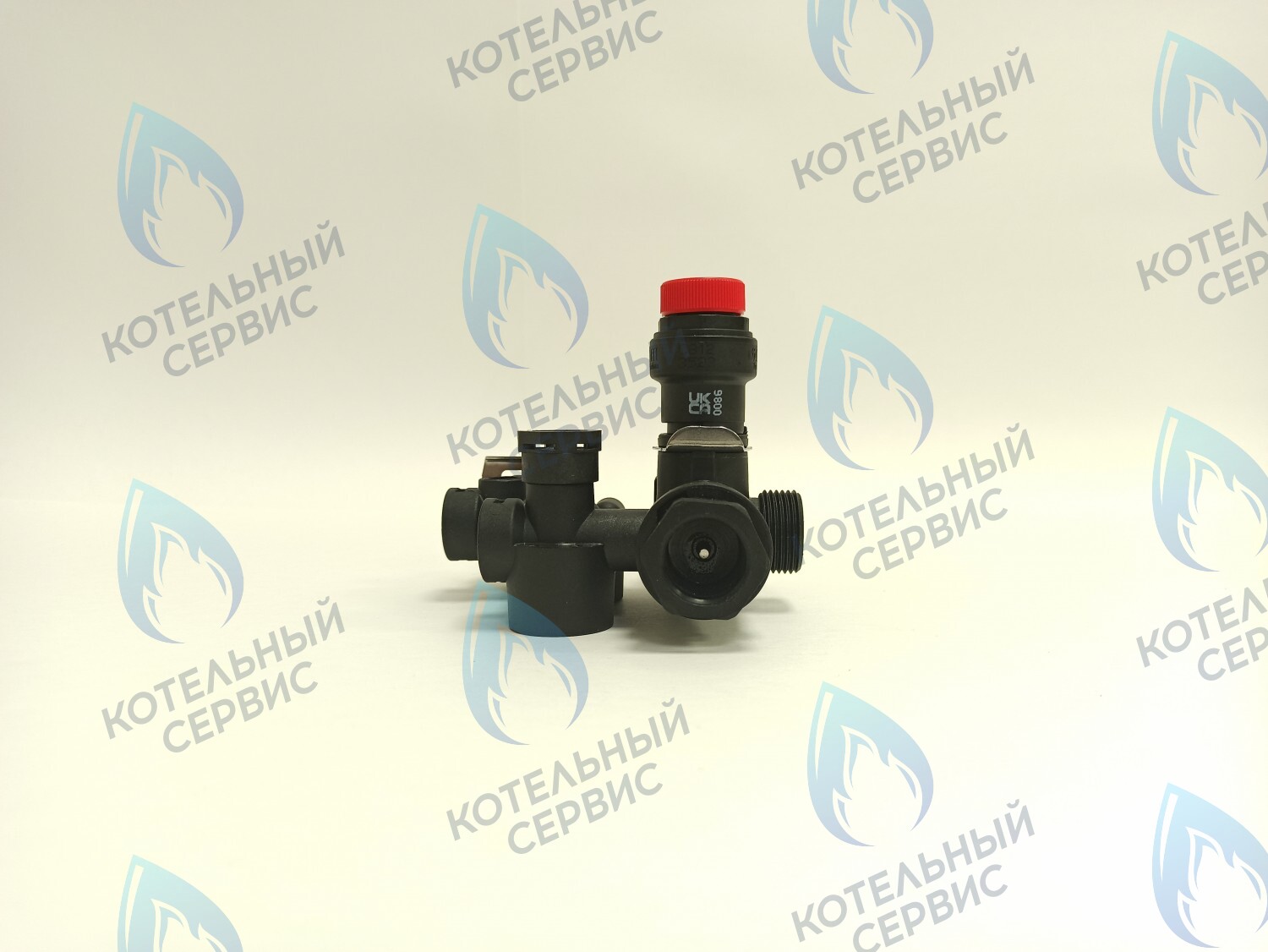 NUM00007 Гидроблок (левый) с картриджем трехходового крана (пластиковый) LIGHT 12кВт-24кВт, VARME 12кВт-18кВт (HH005B) FEDERICA BUGATTI в Уфе