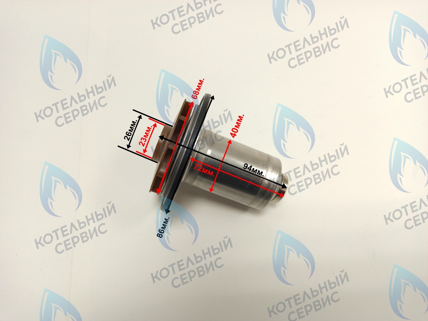PPR-EW23CW-E40-68 Втулка ротор насоса (по часовой стрелки) ERCO 15-50, 95W (подходит под улитку WILO) в Уфе