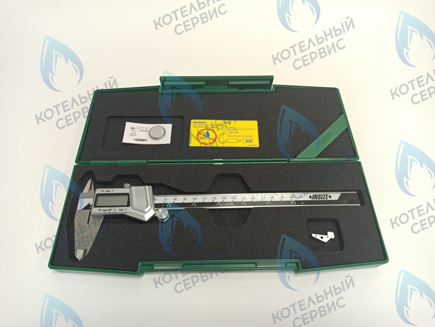 ZK004-200 Штангенциркуль металлический INSIZE 0-200мм с ЖК дисплеем в Уфе