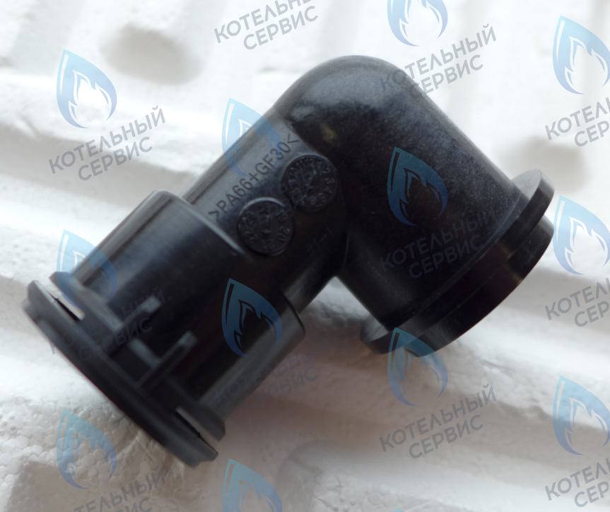 20034886A Патрубок обратки теплообменника угловой Navien Heatluxe (NGB210) в Уфе