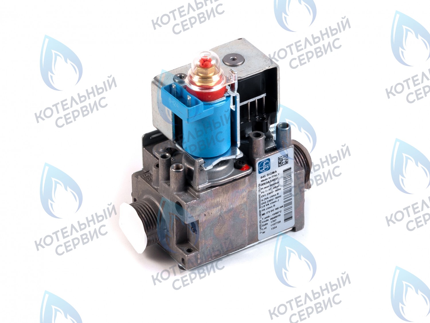 GV001 Газовый клапан SIT SIGMA 845 220VAC (переменный ток) PROTHERM (0020023213, 0020118636), ARISTION (65100516), FONDITAL, NOVA FLORIDA, ALPHATHERM (6VALVGAS04), ELECTROLUX (AA10021021, BI1093 104) и др. в Уфе