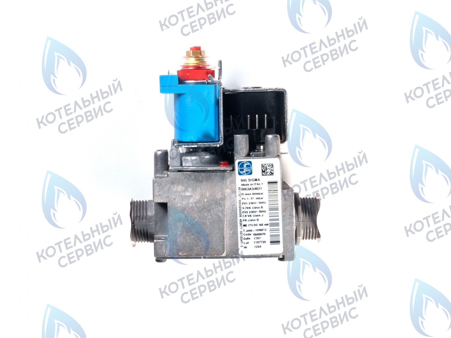 GV001 Газовый клапан SIT SIGMA 845 220VAC (переменный ток) PROTHERM (0020023213, 0020118636), ARISTION (65100516), FONDITAL, NOVA FLORIDA, ALPHATHERM (6VALVGAS04), ELECTROLUX (AA10021021, BI1093 104) и др. в Уфе