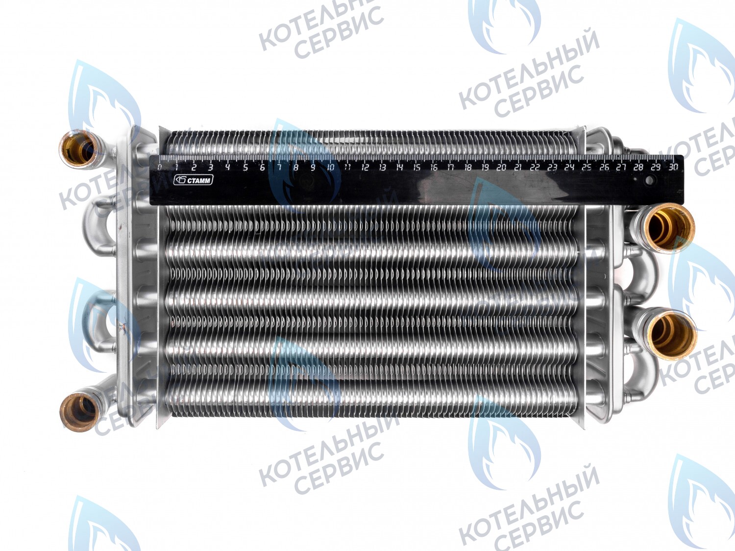 02-4013 Теплообменник битермический 252мм 24-T1/C1 GAZECO (с 05.2016 г.) в Уфе