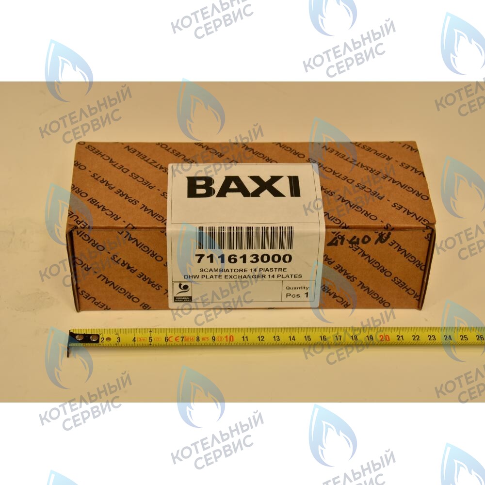 711613000 Теплообменник ГВС пластинчатый вторичный на 14 пластин ( с августа 2014 года) BAXI в Уфе