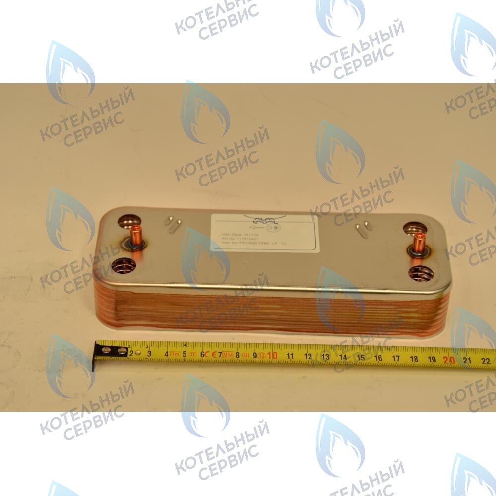 711613000 Теплообменник ГВС пластинчатый вторичный на 14 пластин ( с августа 2014 года) BAXI в Уфе