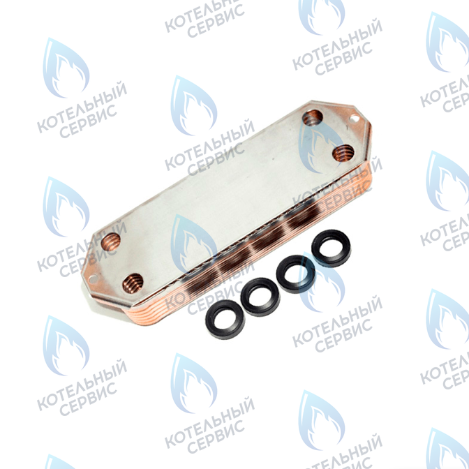 7822799 Теплообменник пластинчатый (вторичный) 14 пластин для котлов Viessmann Vitopend 100-W WH0A в Уфе