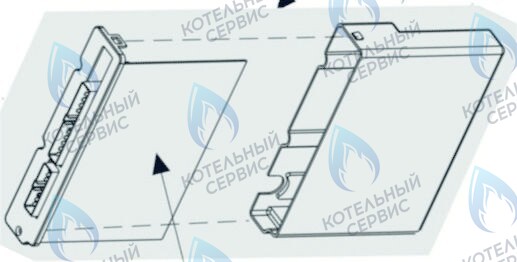 2080825AH Блок управления с корпусом (старый) с 2010 г по 2013 г. (датчик давл. воды) CELTIC-DS PLATIMUN (все модели) в Уфе