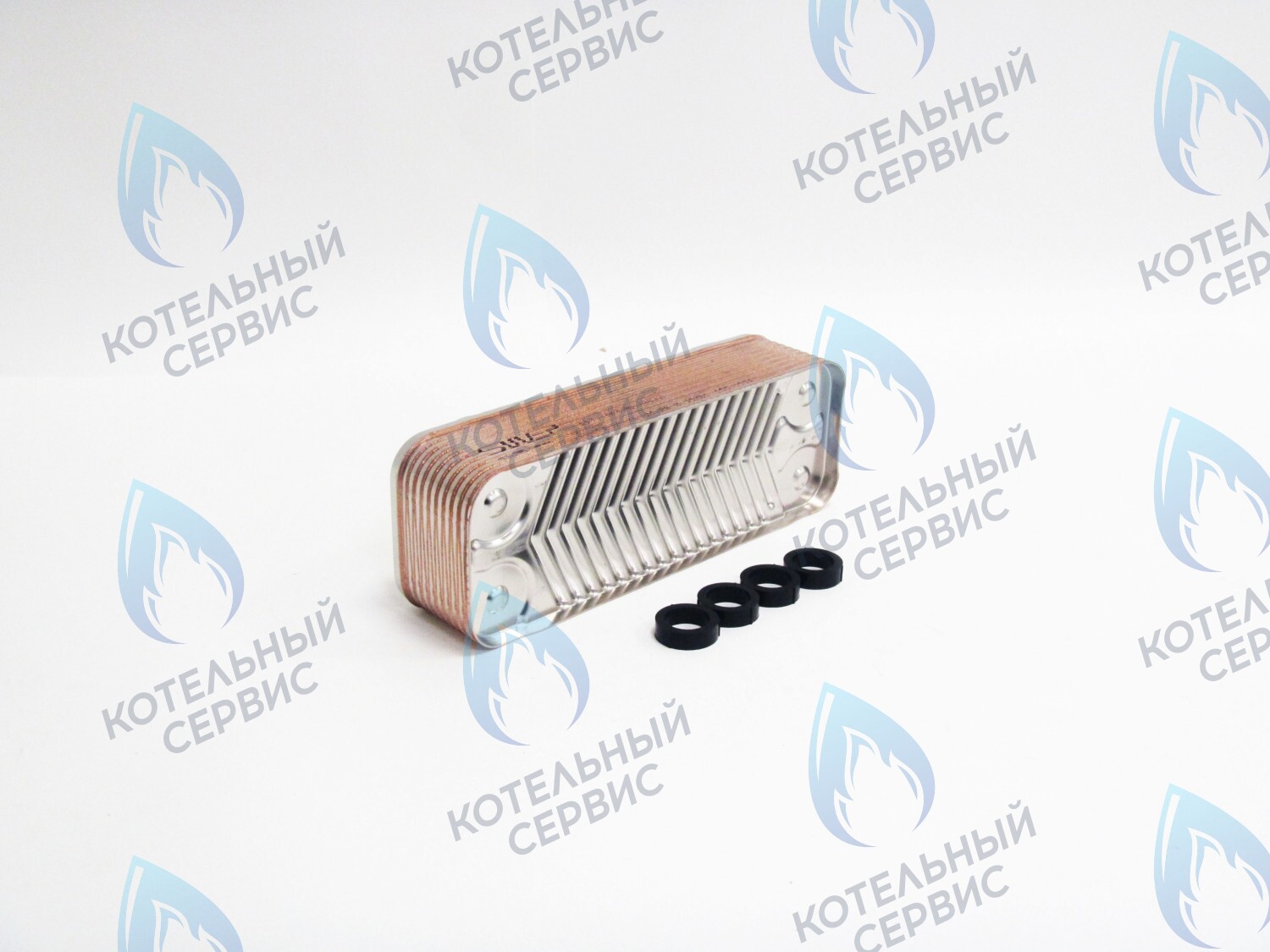 39822180 Теплообменник вторичный KIT SCAMBIATORE 20P-->39822750 FERROLI в Уфе