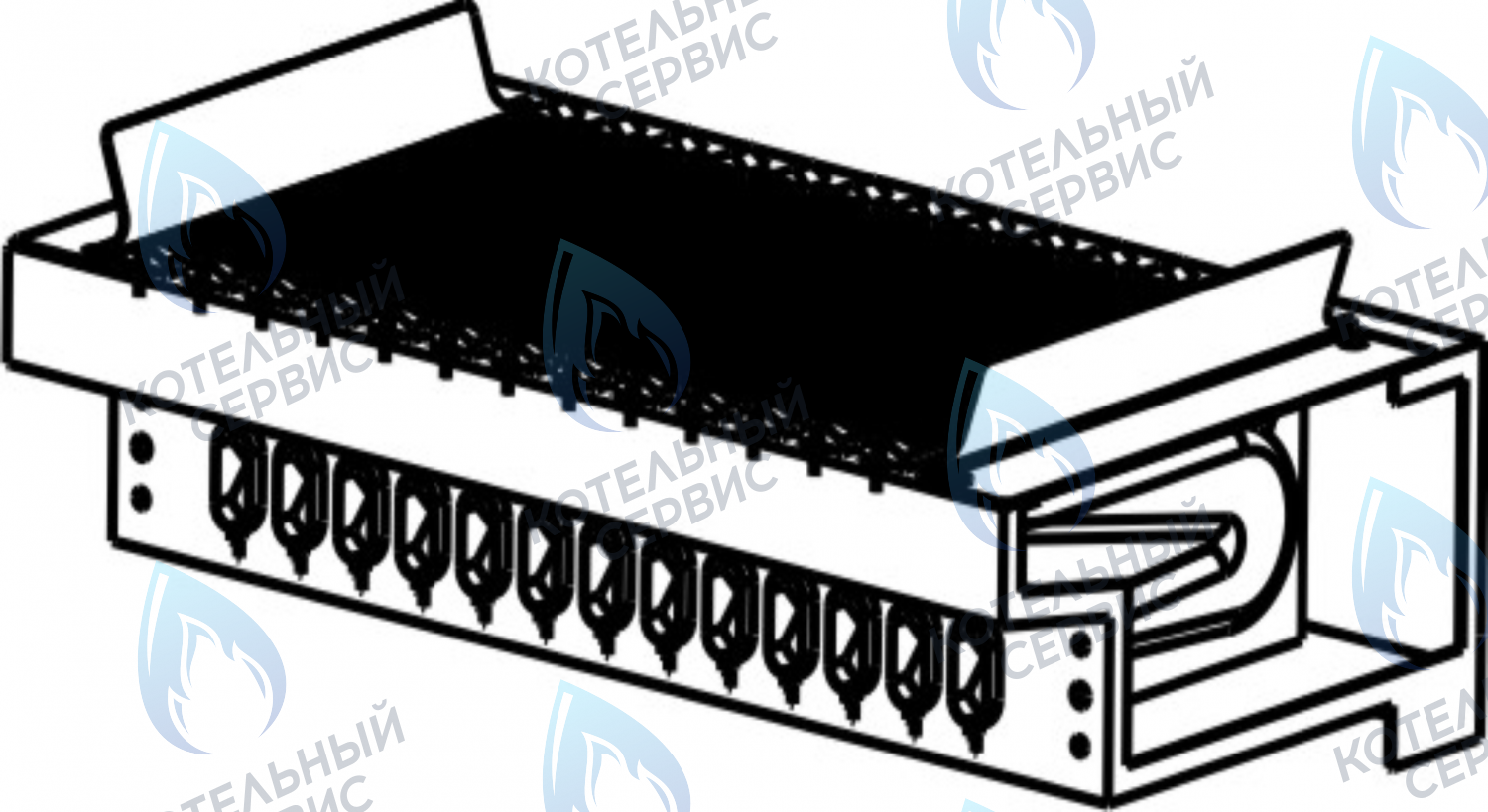 2020278 Горелка газовая в сборе 15,1кВт-18,6кВт CELTIC-DS PLATINUM 3.13, 3.16 в Уфе