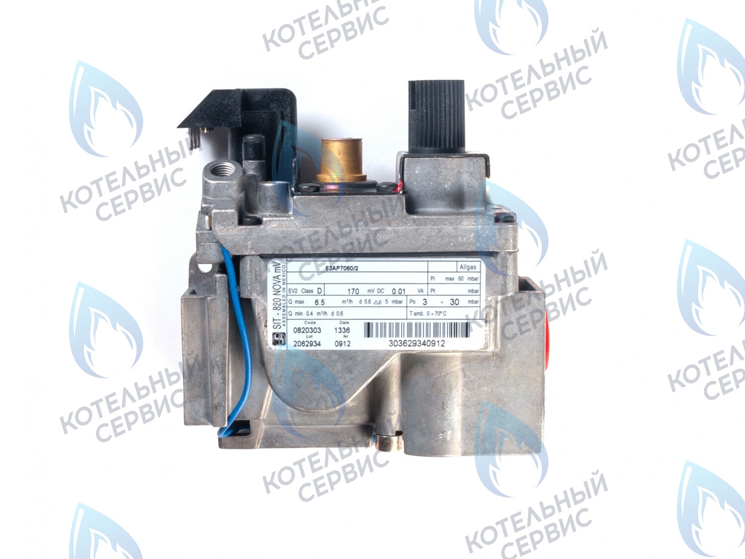 GV103 Газовый клапан SIT NOVA 820 mV 0.820.303 (0820303) под милливольтовый генератор Protherm (0020027516), LEMAX (014103), ALPENHOFF (151820303), FERROLI (39849620), ELECTROLUX (820303), ALPHATHERM в Уфе