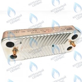 Теплообменник ГВС (вторичный) 12 пластин  turbo FEDERICA BUGATTI