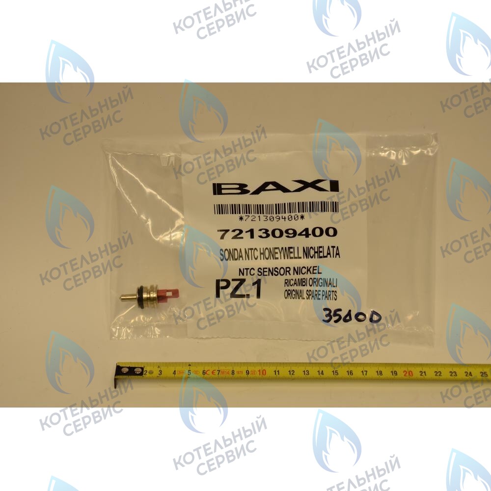 721309400 Датчик температуры ГВС NTC (погружной, клипса) BAXI ECO (Compact, 4s, 5 Compact) FOURTECH (артикул 721309400, 710056200) в Уфе